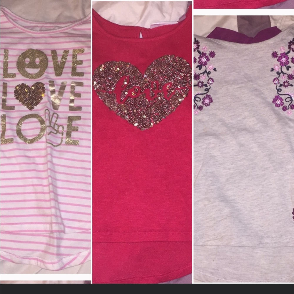 Three girls long sleeve shirts